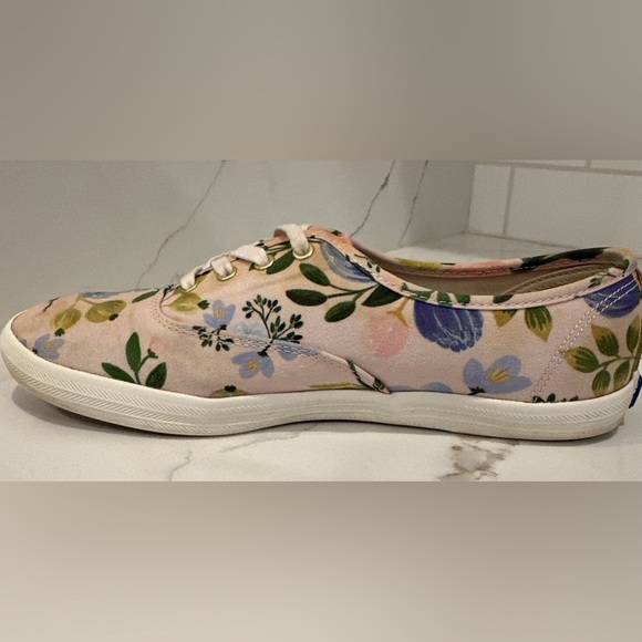 Keds X Rifle Paper Co Champion Garden Party Pink Floral Lace Up Sneakers 7.5 - Picture 10 of 15